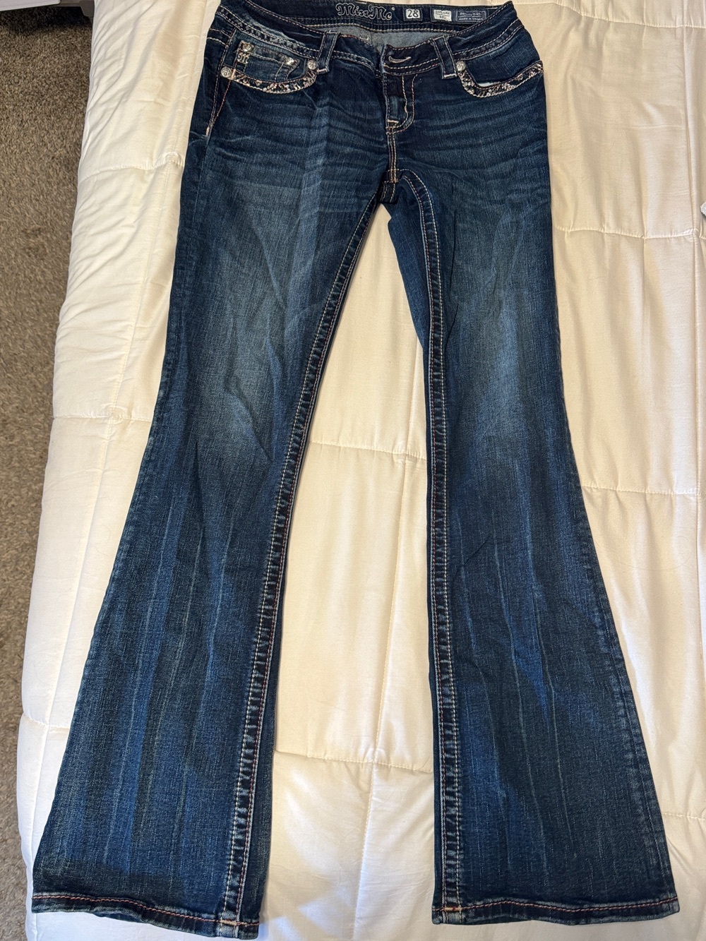 Miss Me Dark Blue Flare Jeans